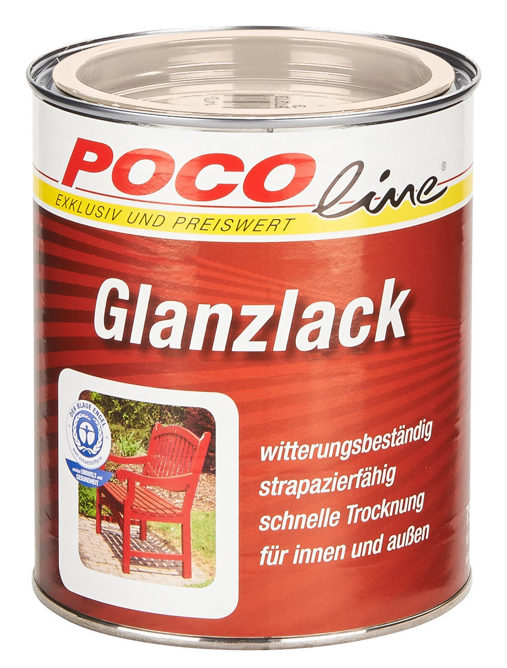 POCOline Glanzlack cremeweiß ca. 0,75 l Glanzlack_Acryl_2in1 750ml - cremeweiß (750ml) - POCOline