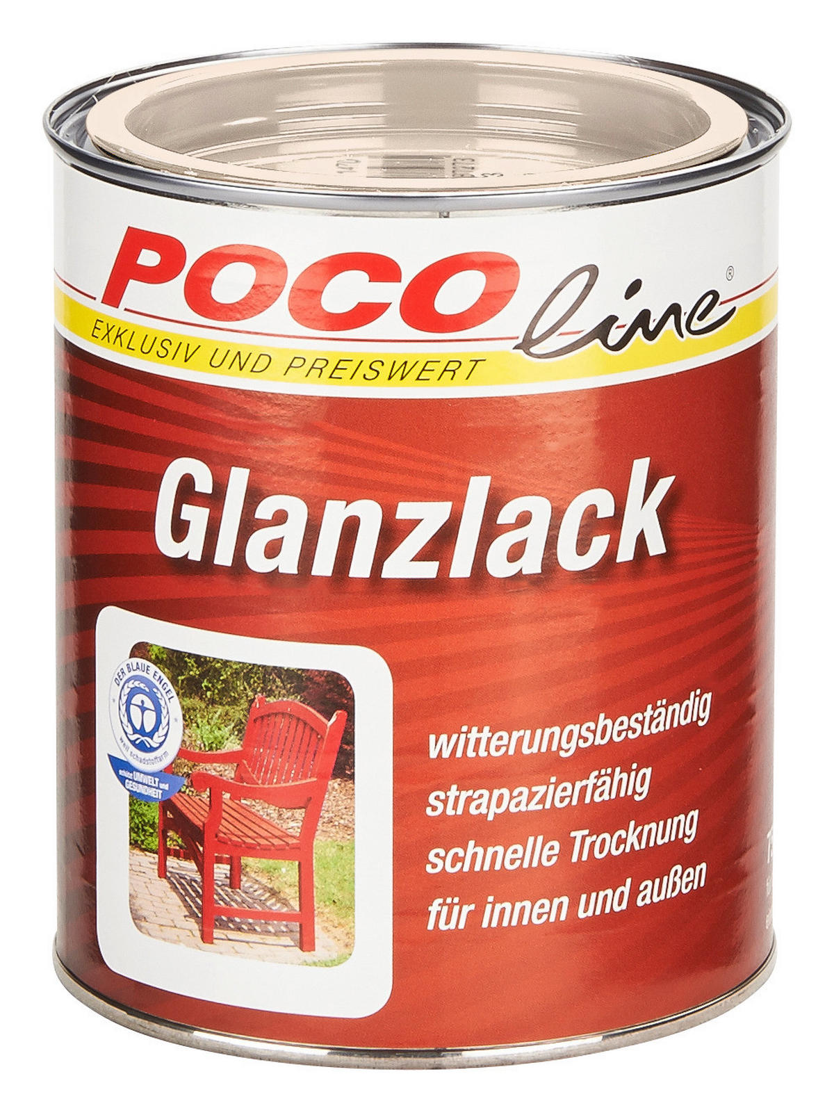POCOline Glanzlack cremeweiß ca. 0,75 l Glanzlack_Acryl_2in1 750ml - cremeweiß (750ml) - POCOline