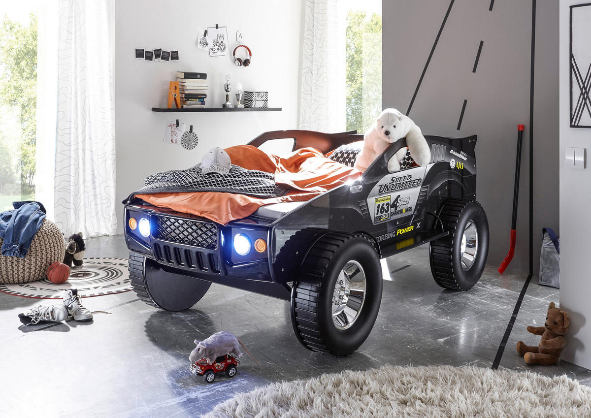 Autobett Jeep schwarz ▷ online bei POCO kaufen