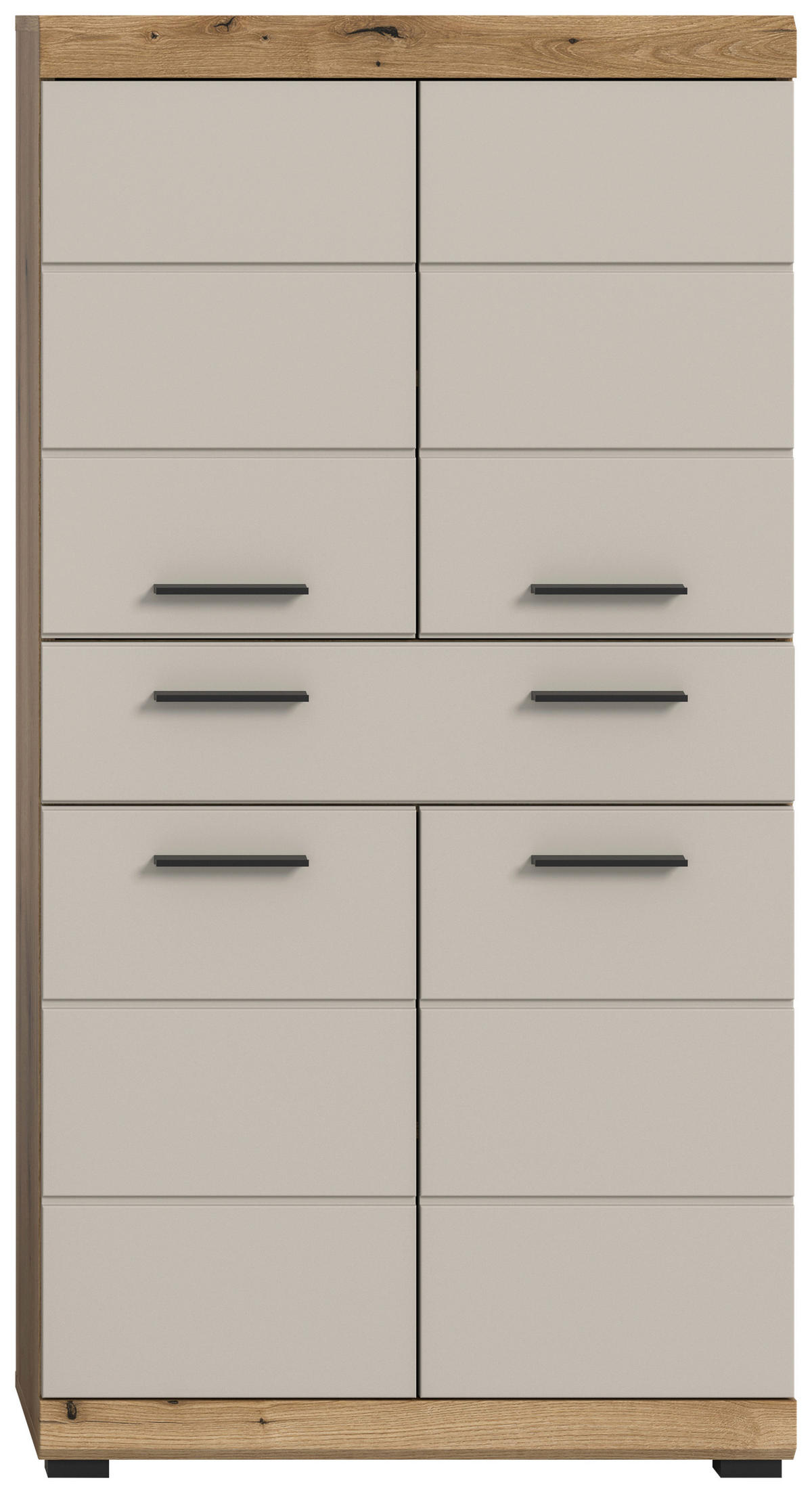 Midischrank Scout Evoke Oak Nachbildung Kaschmirgrau Nachbildung B/H/T: ca. 74x141x31 cm Scout - Kaschmirgrau (74,00/141,00/31,00cm) - xonox.home