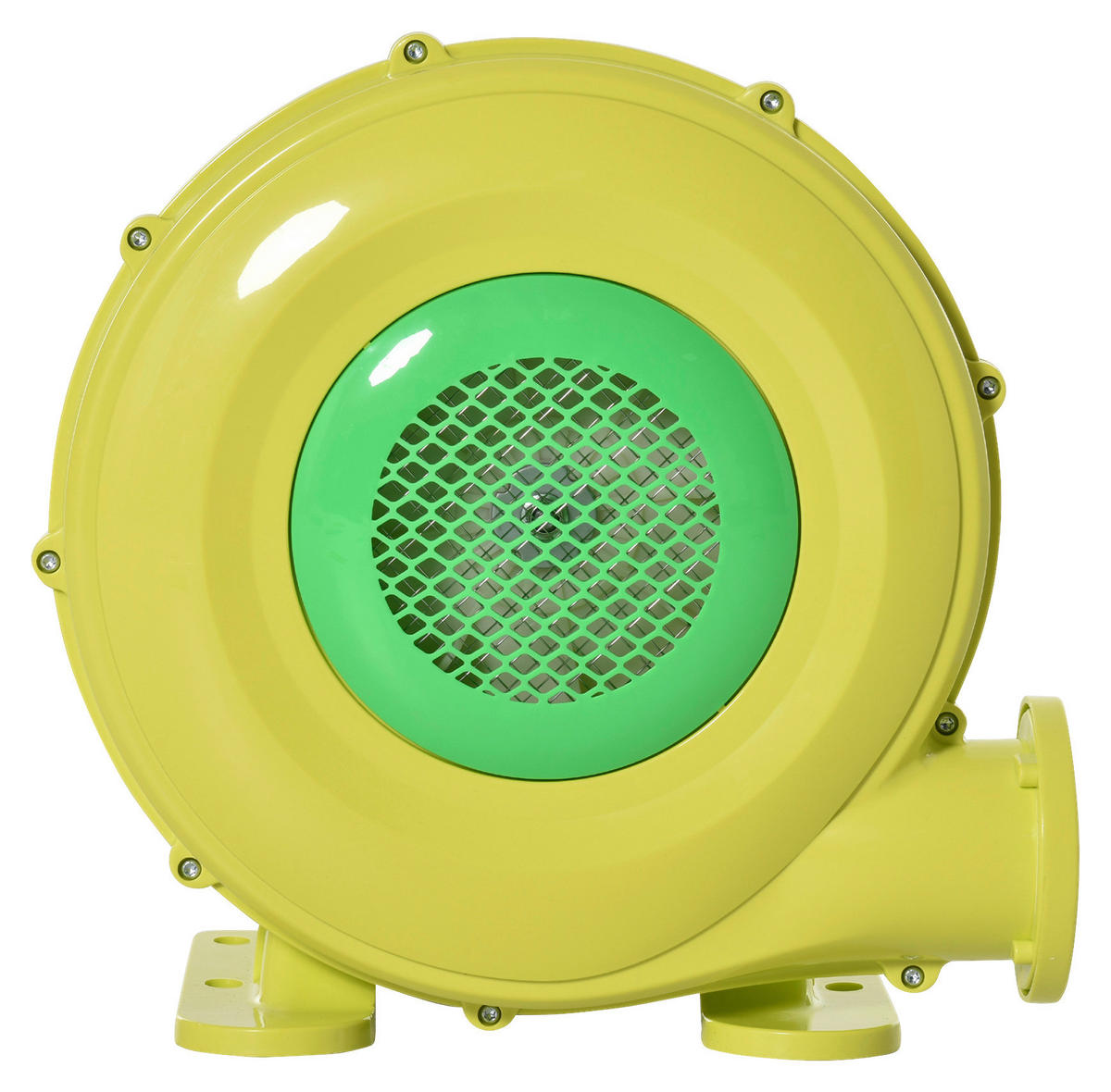 Outsunny Luftpumpe leichter Transport gelb Kunststoff B/H/L: ca. 26x34x35 cm Luftpumpe 342-029V90 - gelb/grün (35,00/26,00/34,00cm) - Outsunny