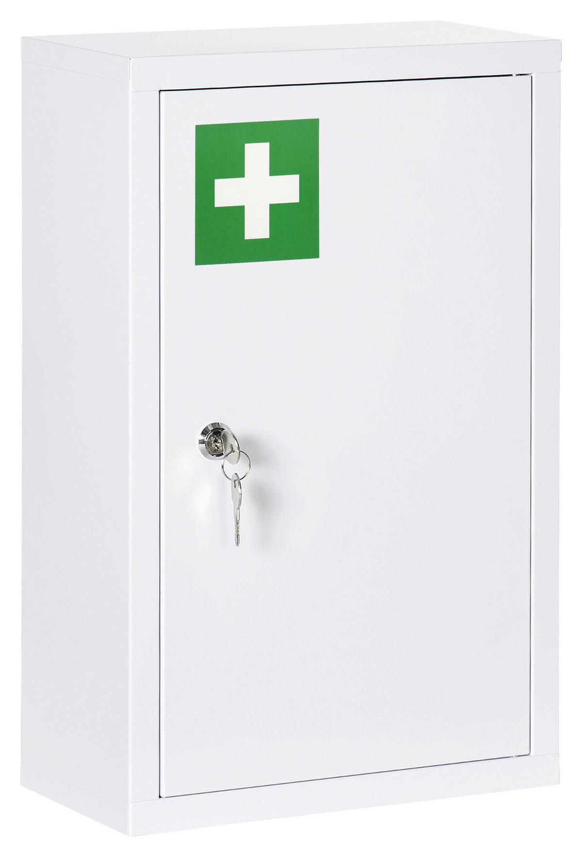 kleankin Medizinschrank weiß Polypropylen B/H/L: ca. 14x30x46 cm Medizinschrank - weiß (46,00/14,00/30,00cm) - kleankin