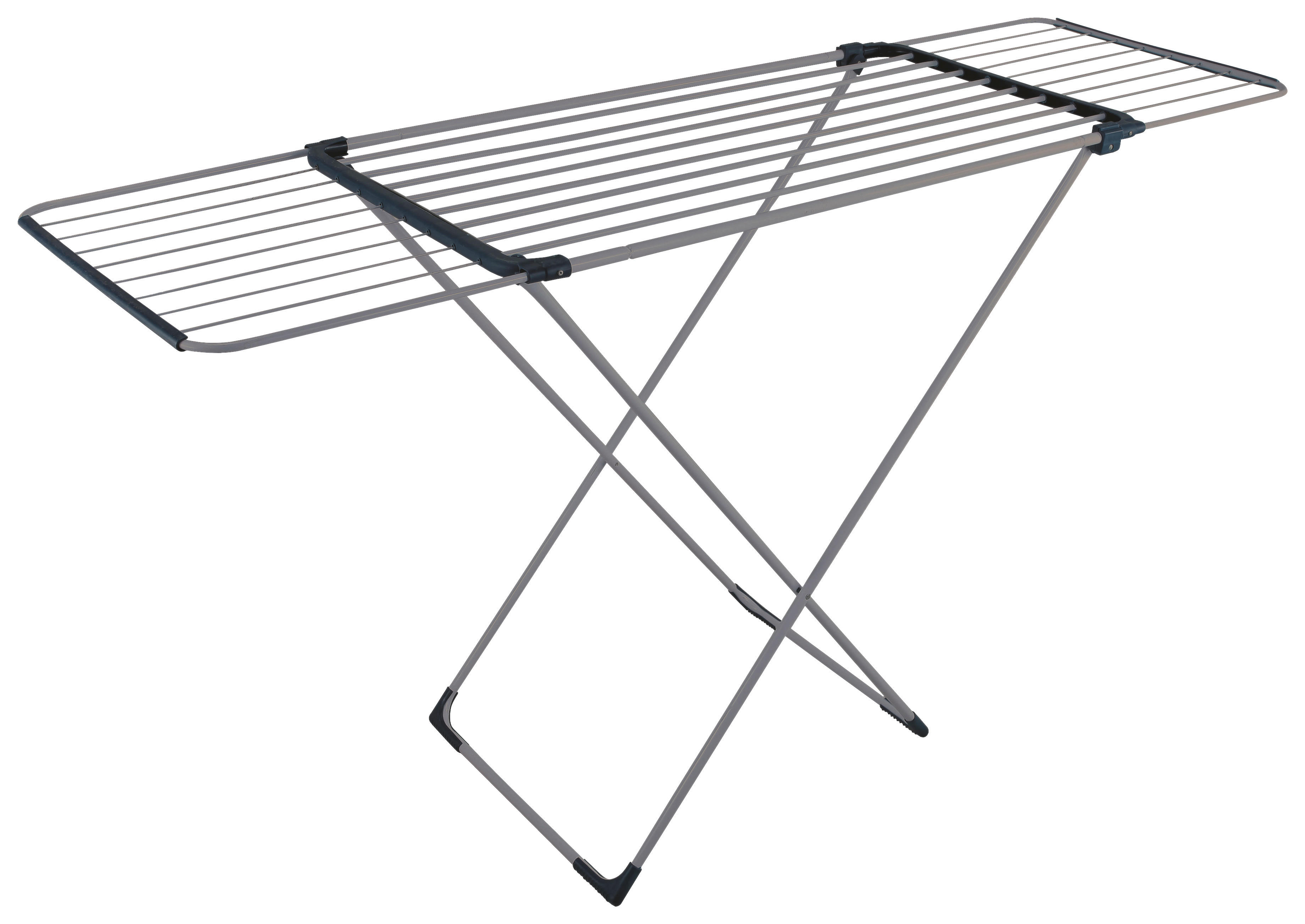 MICHELINO Wäschetrockner silber Teleskop-Wäschetrockner - schwarz/silber (108,00/55,00/94,00cm) - MICHELINO