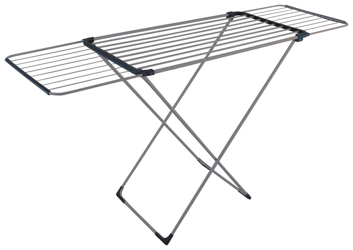 MICHELINO Wäschetrockner silber Teleskop-Wäschetrockner - schwarz/silber (108,00/55,00/94,00cm) - MICHELINO