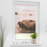 Rollo Stone grau B/L: ca. 80x150 cm Stone - rot/grau (80,00/150,00cm) - LICHTBLICK