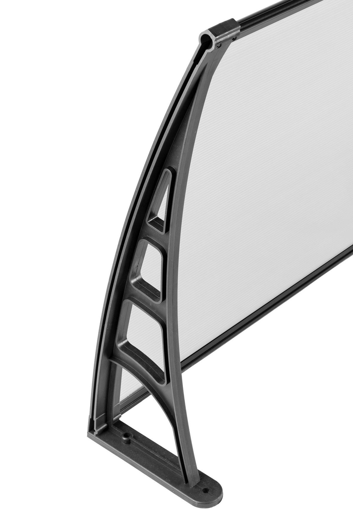 BURTAS VORDACH Vordach transparent B/H/L: ca. 120x23x70 cm Vordach_GRDN0033 - transparent (70,00/120,00/23,00cm) - BURTAS VORDACH
