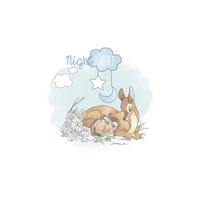 Komar Poster Bambi Good Night Disney B/L: ca. 50x70 cm Bambi Good Night - (50,00/70,00cm) - Komar