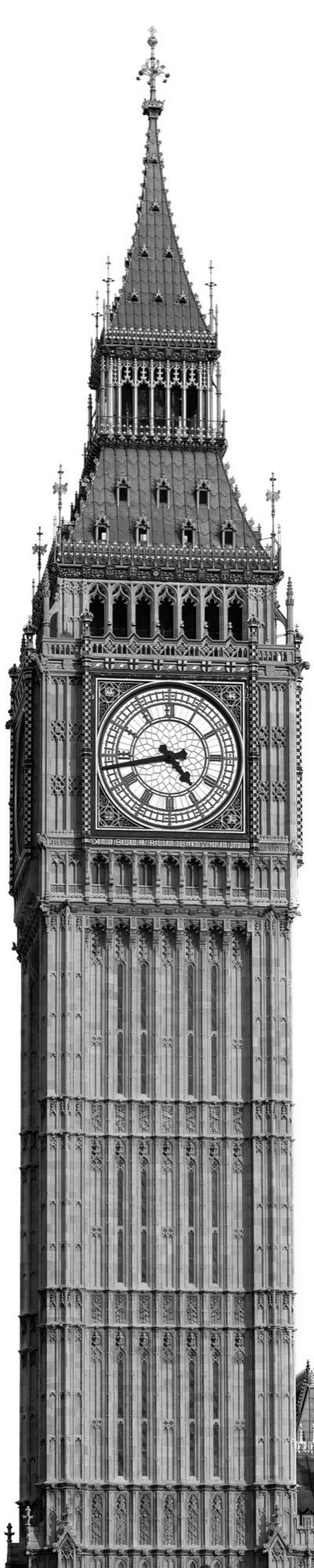Komar Fototapete Big Ben B/L: ca. 50x250 cm Big Ben - (50,00/250,00cm) - Komar