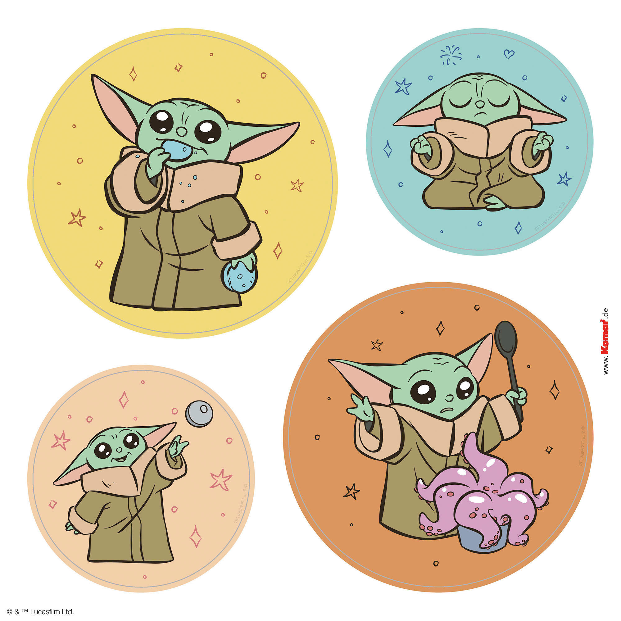 Komar Fenstersticker Grogu Padawan  Grogu Padawan B/L: ca. 30x30 cm Grogu Padawan - (30,00/30,00cm) - Komar