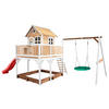 AXI Spielhaus Liam braun B/H/L: ca. 541x291x277 cm Liam - braun/weiß (277,00/541,00/291,00cm) - AXI