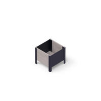 UPYARD Hochbeet MODERN grau Holz B/H/L: ca. 36x32x36 cm MODERN - grau (36,00/36,00/32,00cm) - UPYARD