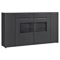 Highboard Mailand anthrazit matt MDF B/H/T: ca. 192x108x40 cm Mailand - anthrazit (192,00/108,00/40,00cm)