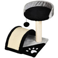 PawHut Katzenbaum schwarz MDF B/H/L: ca. 36x44x36 cm Katzenbaum - schwarz (36,00/36,00/44,00cm) - PawHut