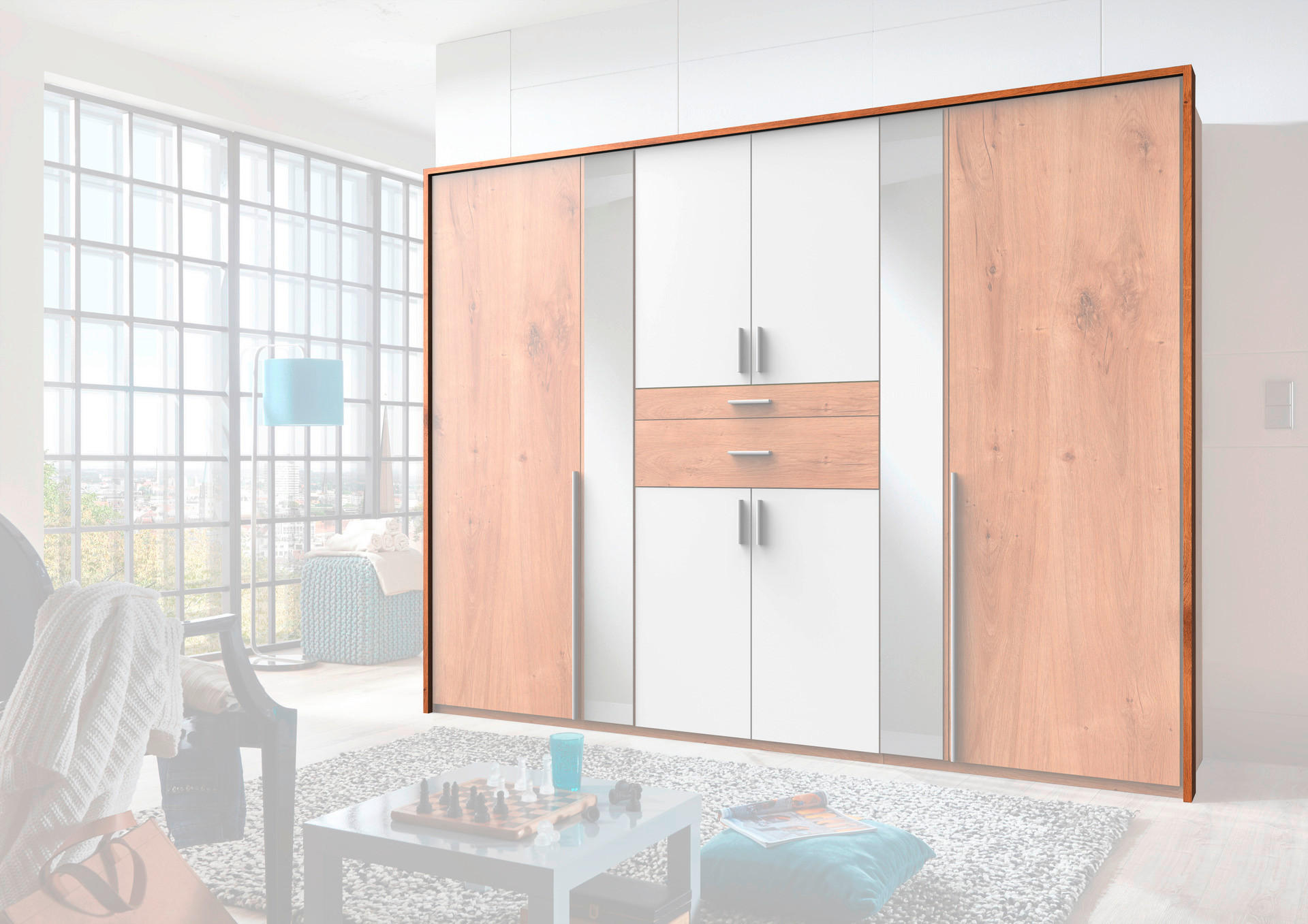 Passepartoutrahmen Odessa Plankeneiche Nachbildung B/H/T: ca. 273x210x12 cm Odessa - (273,00/210,00/12,00cm)