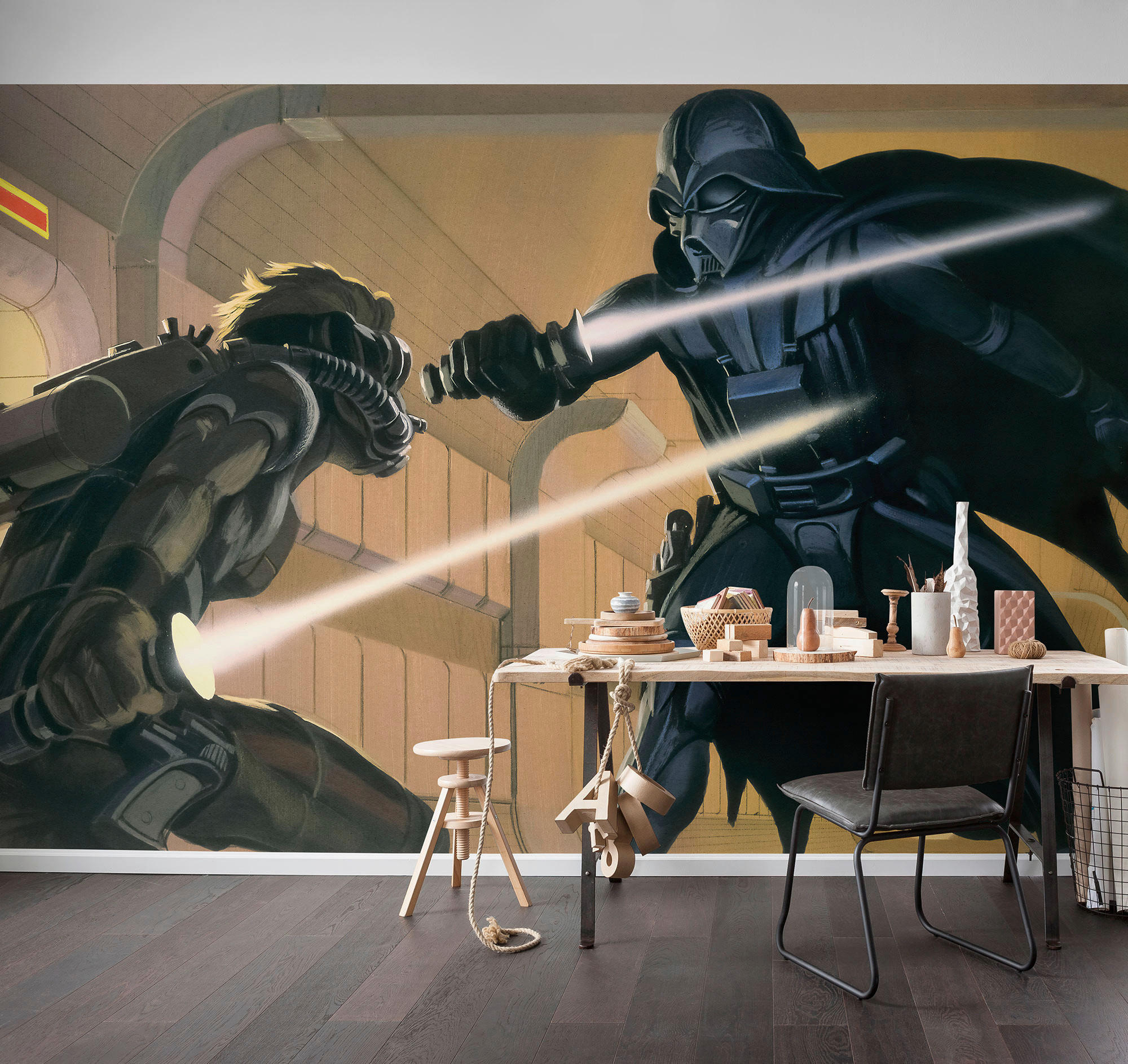 Thumbnail - Komar Fototapete Star Wars Classic RMQ Vader vs Luke B/H: ca. 500x250 cm