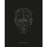 Komar Poster Star Wars Lines Dark Side Maul Star Wars B/L: ca. 40x50 cm Star Wars Lines Dark Side Maul - (40,00/50,00cm) - Komar