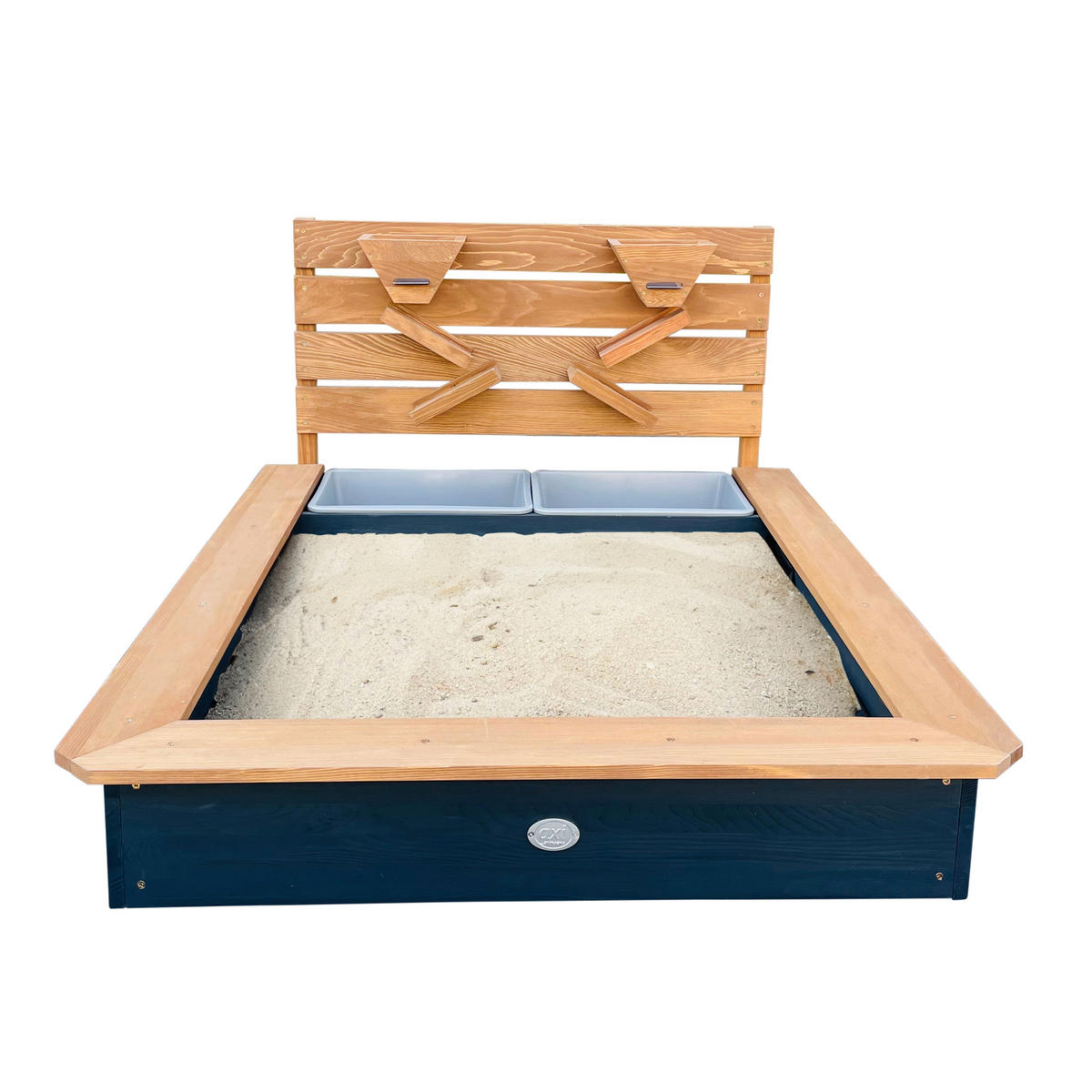AXI Sandkasten Lina braun B/H/L: ca. 105x59x100 cm Lina - braun/anthrazit (100,00/105,00/59,00cm) - AXI