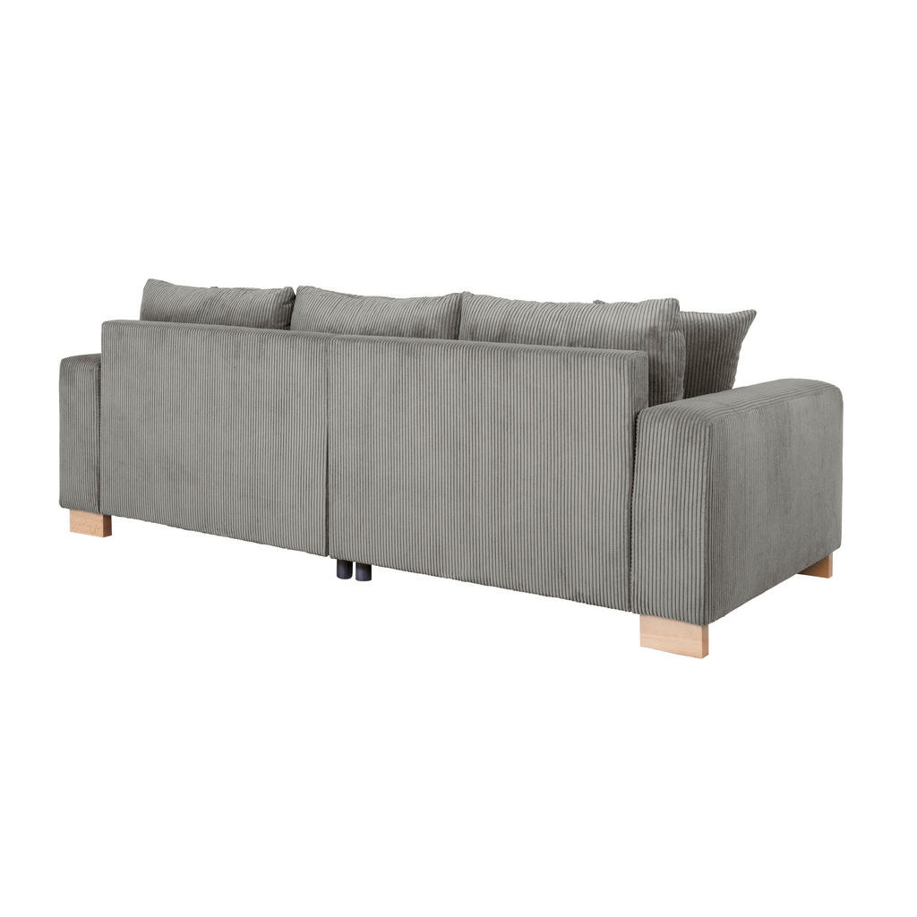 Thumbnail - Big Sofa Alpha New dunkelgrau Microfaser B/H/T: ca. 244x85x112 cm