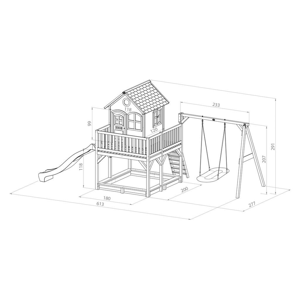 AXI Spielhaus Liam braun B/H/L: ca. 613x... AXI Spielhaus Liam braun B/H/L: ca. 613x...
