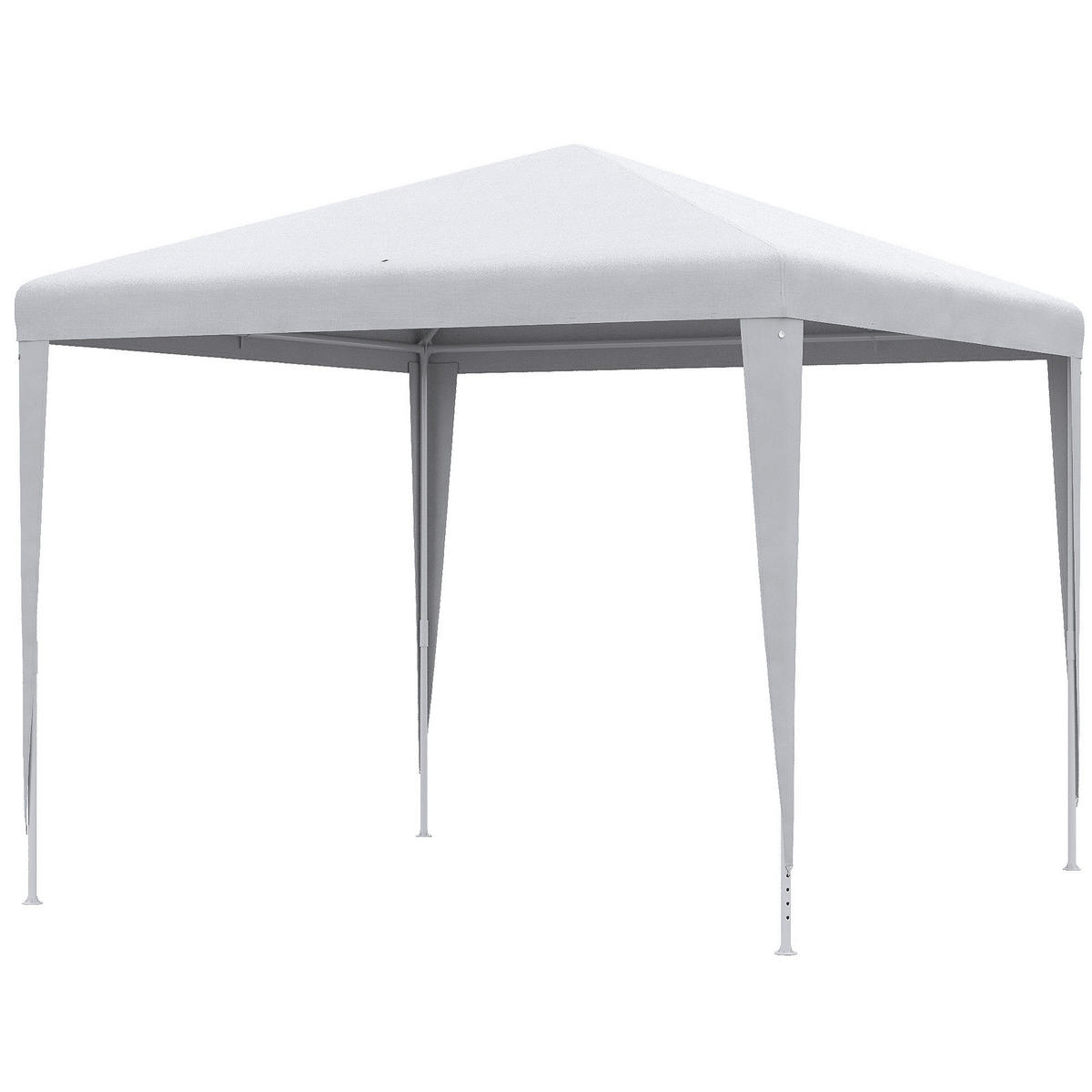 Outsunny Pavillon weiß Kunststoff B/H/L: ca. 270x270x254 cm Pavillon - weiß (254,00/270,00/270,00cm) - Outsunny