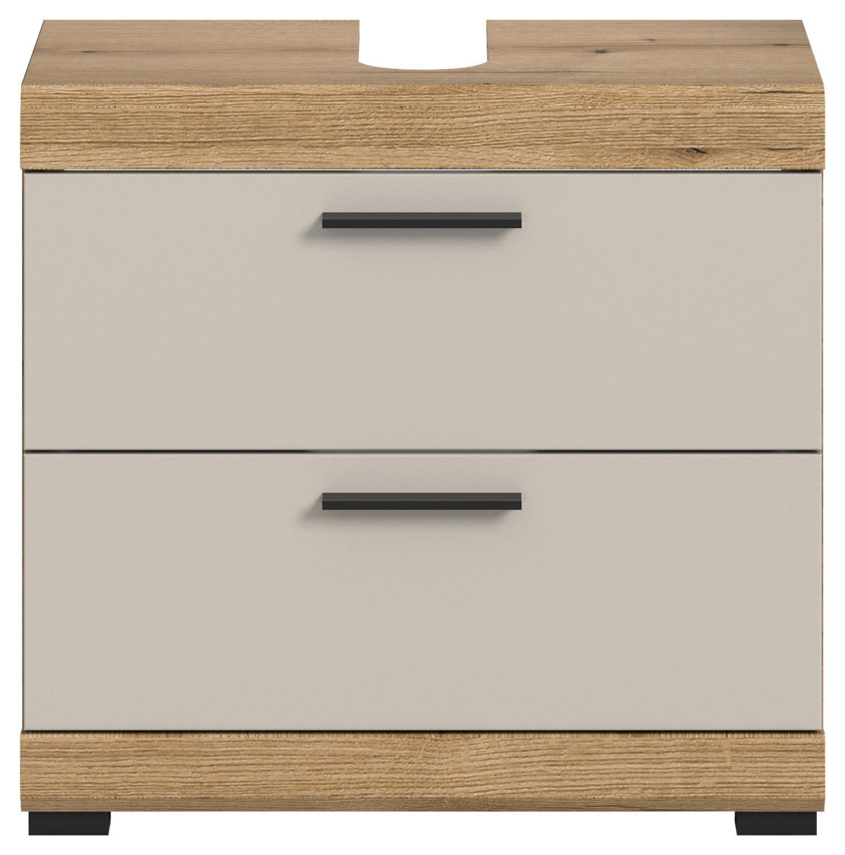 Waschbeckenunterschrank Scout Evoke Oak Nachbildung Kaschmirgrau Nachbildung B/H/T: ca. 60x56x34 cm Scout - Kaschmirgrau (60,00/56,00/34,00cm) - xonox.home