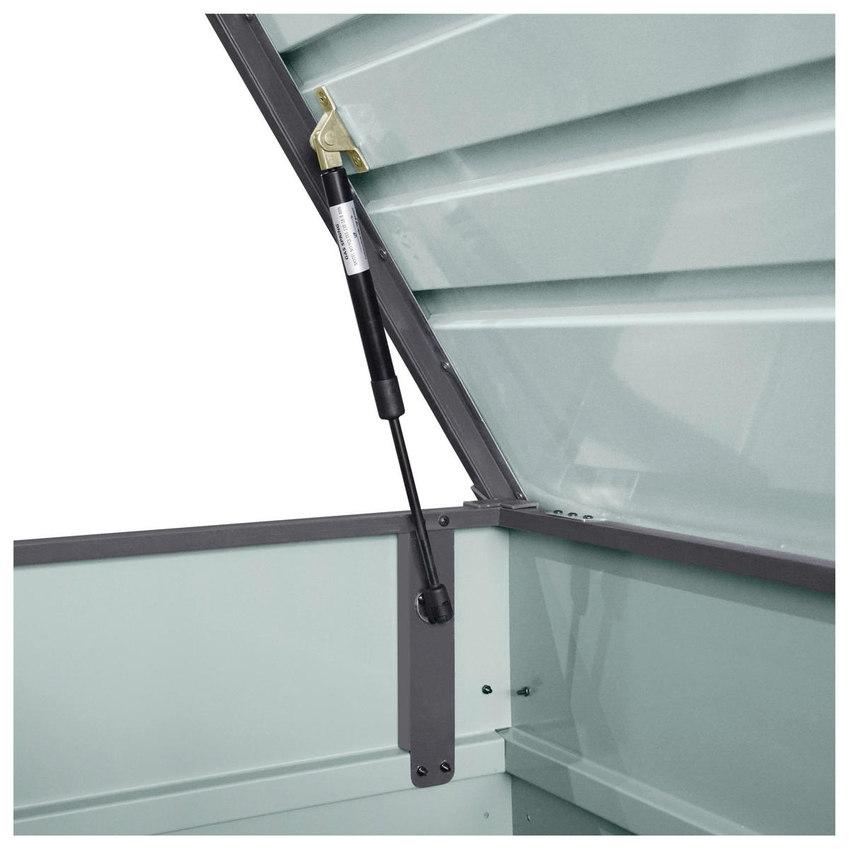 AXI Outdoor Living Gartenbox Miles anthrazit Metall B/H/L: ca. 82x75x185 cm Miles - anthrazit (185,00/82,00/75,00cm) - AXI Outdoor Living