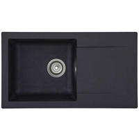 Respekta Einbauspüle Denver 78 x 44 S schwarz Mineralite B/H/T: ca. 78x17x43,5 cm Denver 78 x 44 S - schwarz (78,00/17,00/43,50cm) - Respekta