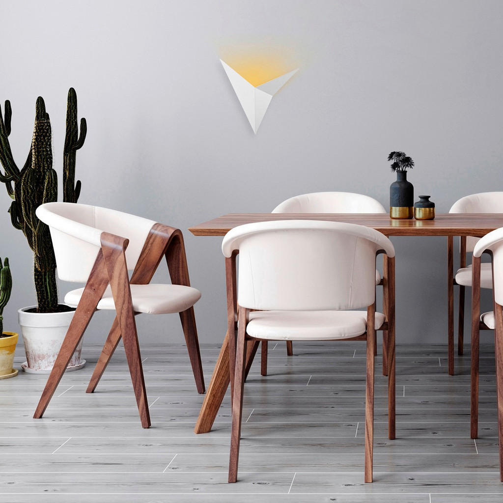 Thumbnail - Opviq Wandleuchte Bird weiß Metall B/H/T/L: ca. 5x34x5x34 cm G9 1 Brennstellen