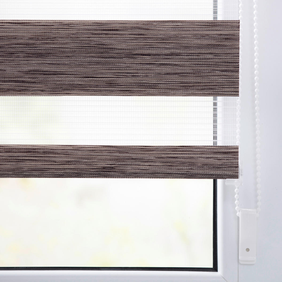 Doppelrollo Duo meliert hellbraun B/L: ca. 120x150 cm Duo meliert - hellbraun (120,00/150,00cm) - LICHTBLICK