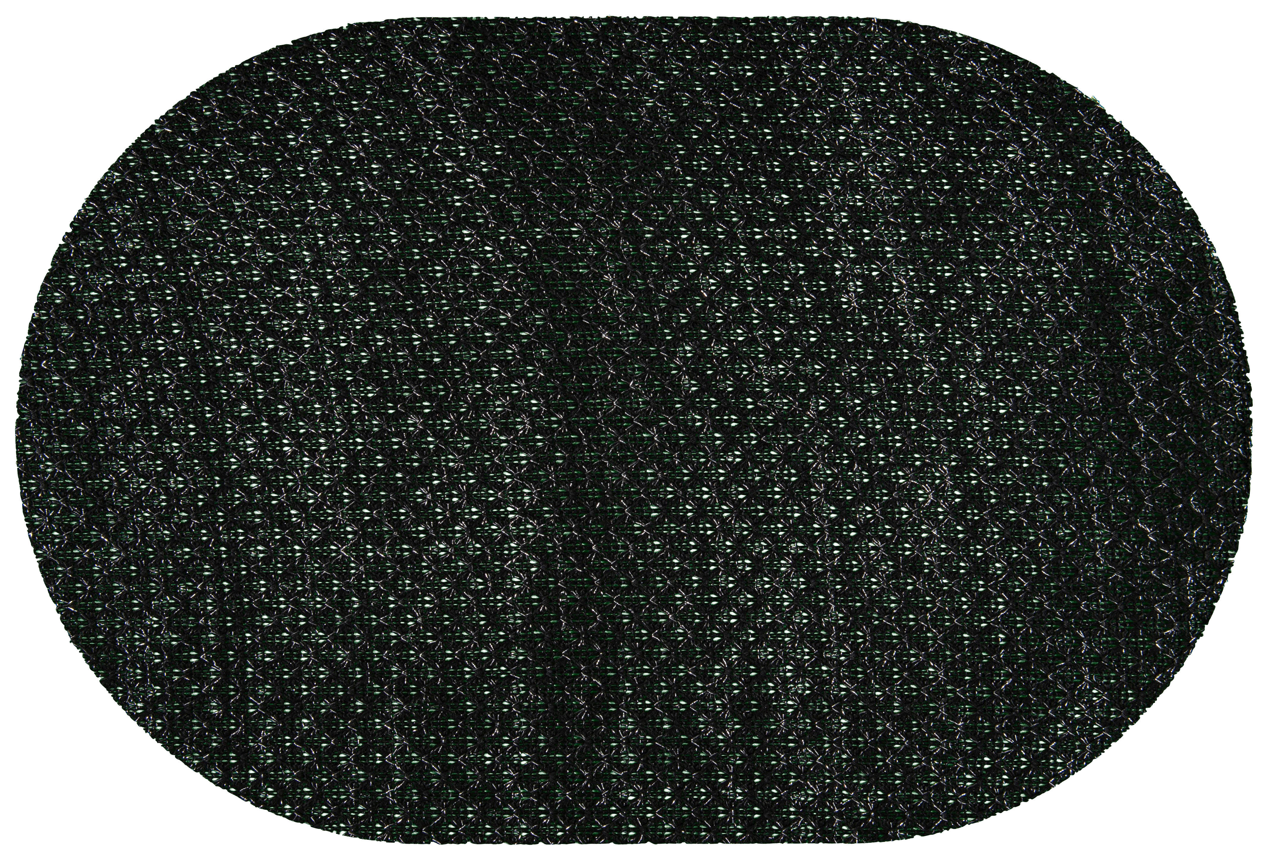 Platzset schwarz Polyester B/L: ca. 45x30 cm Platzset_Glitzer - schwarz (45,00/30,00cm)