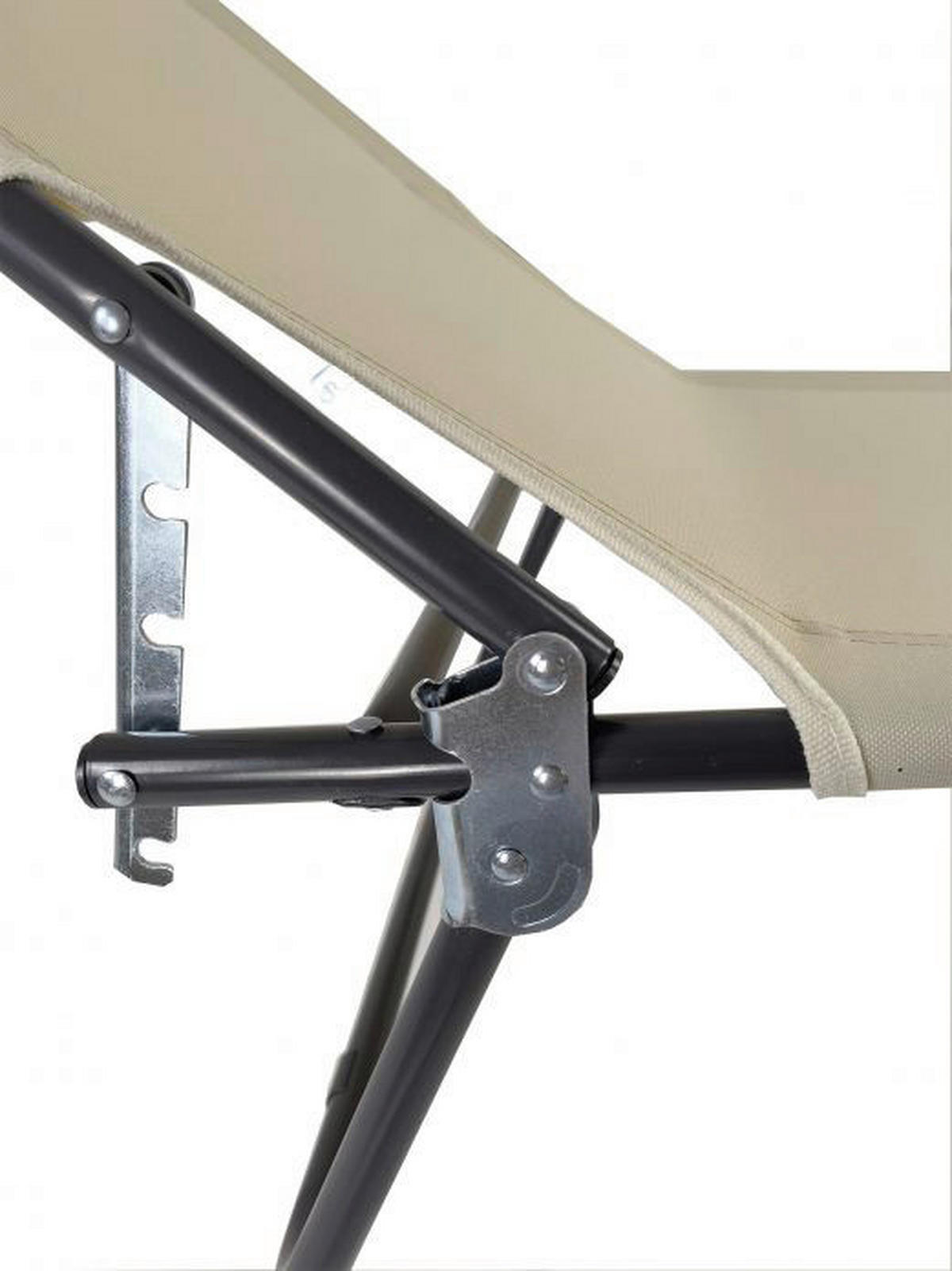 VCM Gartenliege creme Polyester B/H/T: ca. 55x24x185 cm Gartenliege - creme (55,00/24,00/185,00cm) - VCM