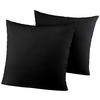 Kissenhülle Microfaser Kissenbezug_2erPack Microf.80x80 - schwarz (80,00/80,00cm)