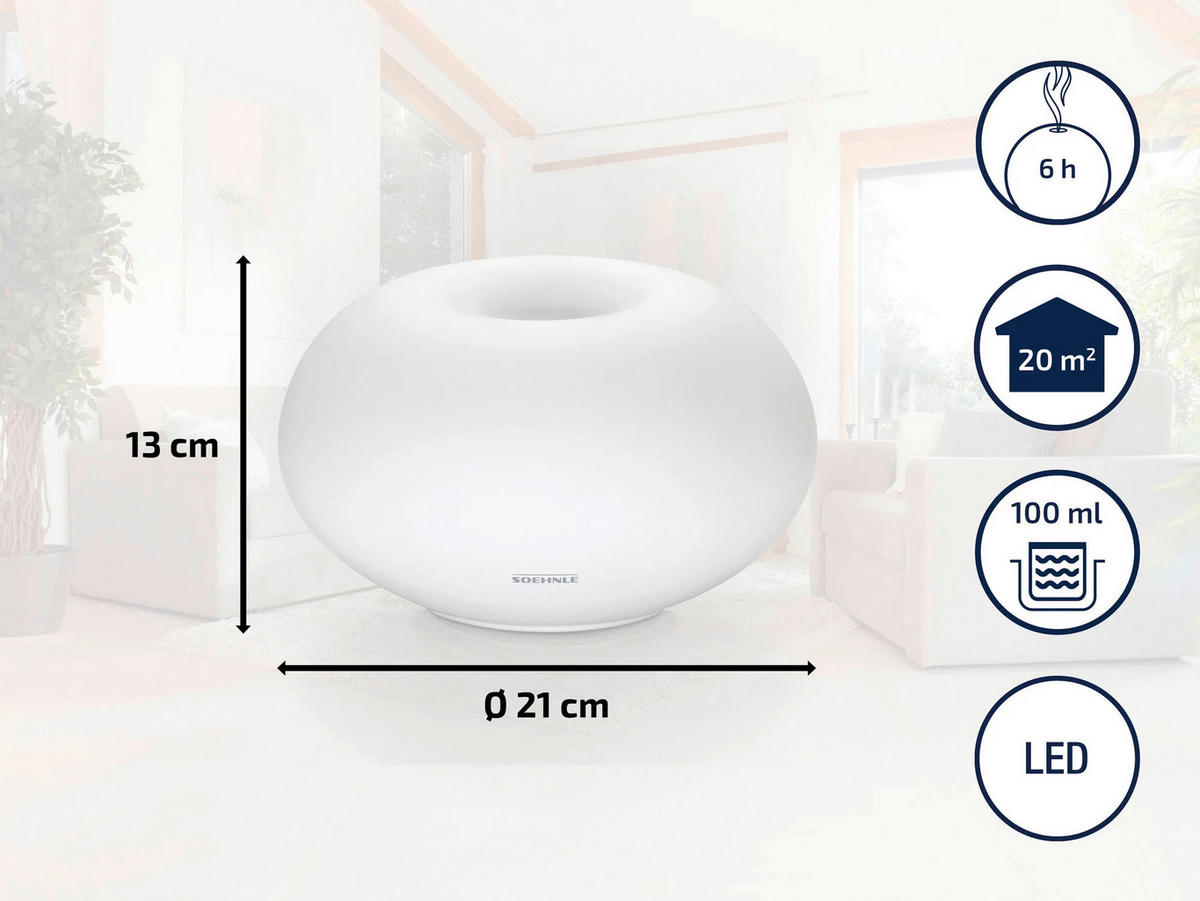 Soehnle Diffuser Milano Plus Milano Plus - weiß (40,00/19,00/28,00cm) - Soehnle