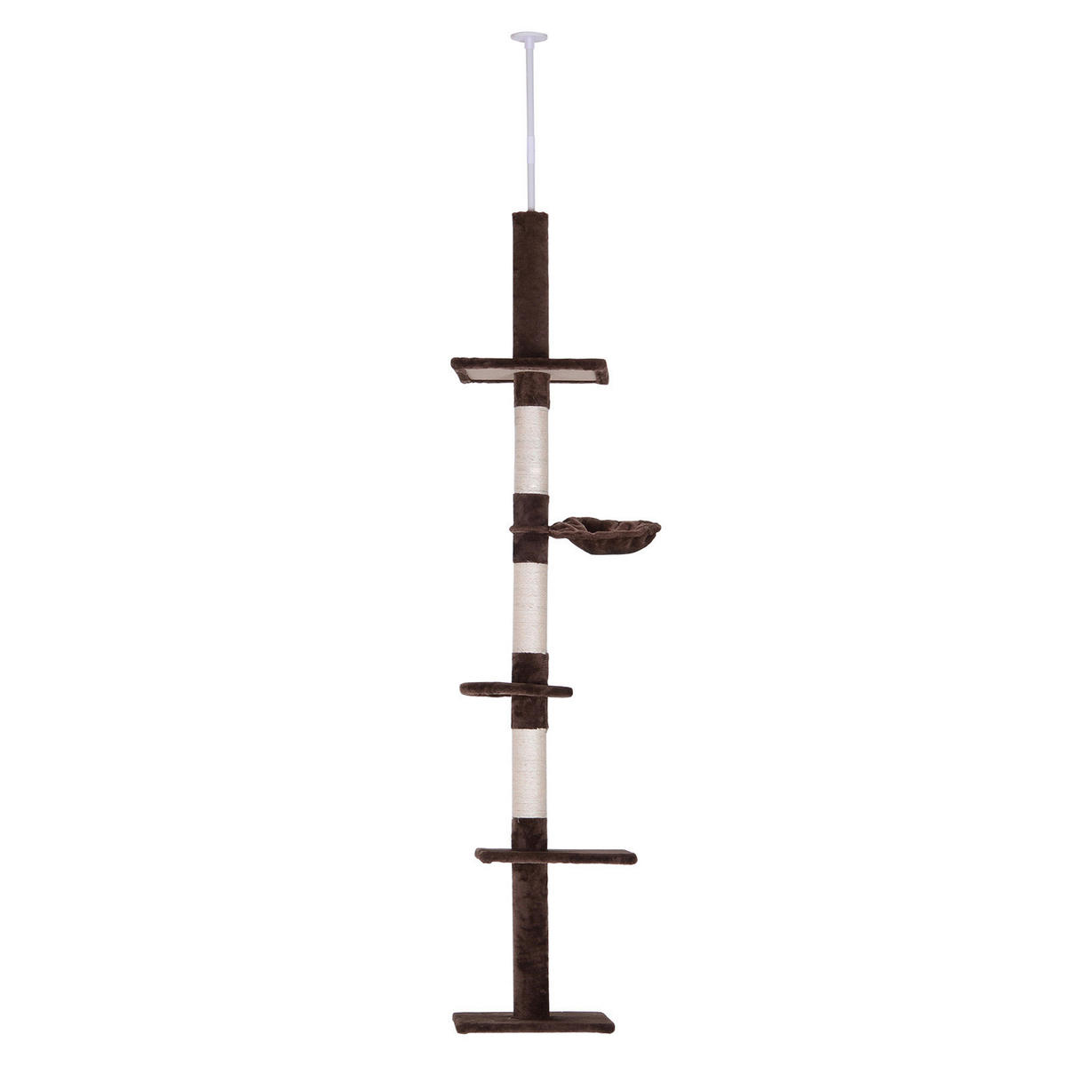 PawHut Kratzbaum braun Polyester B/H/L: ca. 30x260x40 cm Kratzbaum - braun (40,00/30,00/260,00cm) - PawHut