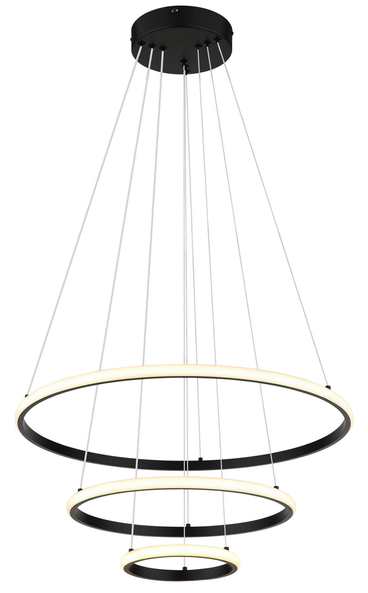 LED-Pendelleuchte Metall Kunststoff H/D: ca. 105x60 cm LED-Pendelleuchte_Anru - (60,00/105,00cm)