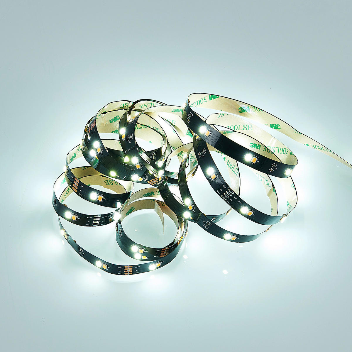 Lichtband schwarz Kunststoff B/L: ca. 1x300 cm LED-Lichtband_Chip - schwarz (1,00/300,00cm)
