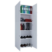 Kleiderschrank Lona weiß B/H/T: ca. 70x182x39 cm Lona - weiß (70,00/182,00/39,00cm) - VCM Möbel