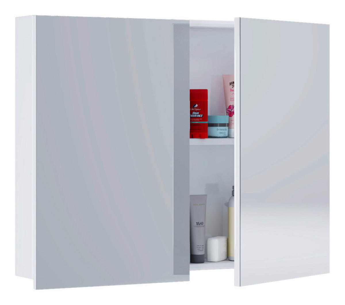 Spiegelschrank Badinos weiß B/H/T: ca. 80x62x12 cm Badinos - weiß (80,00/62,00/12,00cm) - VCM Möbel