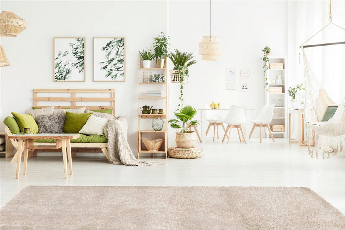 Arte Espina Hochflorteppich Soul 8120 Beige beige B/L: ca. 170x240 cm Soul 8120 Beige - beige (170,00/240,00cm) - Arte Espina