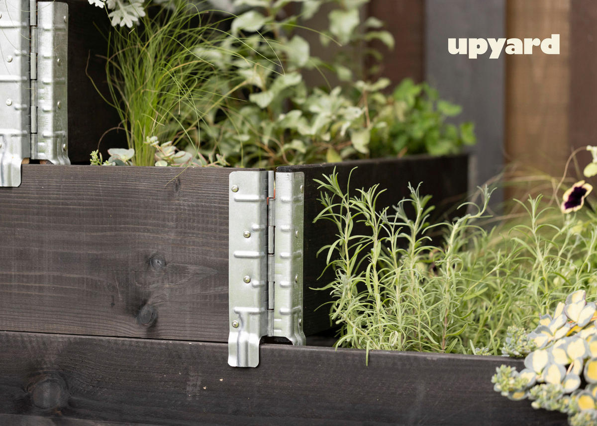 UPYARD Stufenbeet INDUSTRIAL schwarz Holz B/L: ca. 30x80 cm INDUSTRIAL - schwarz (30,00/80,00cm) - UPYARD