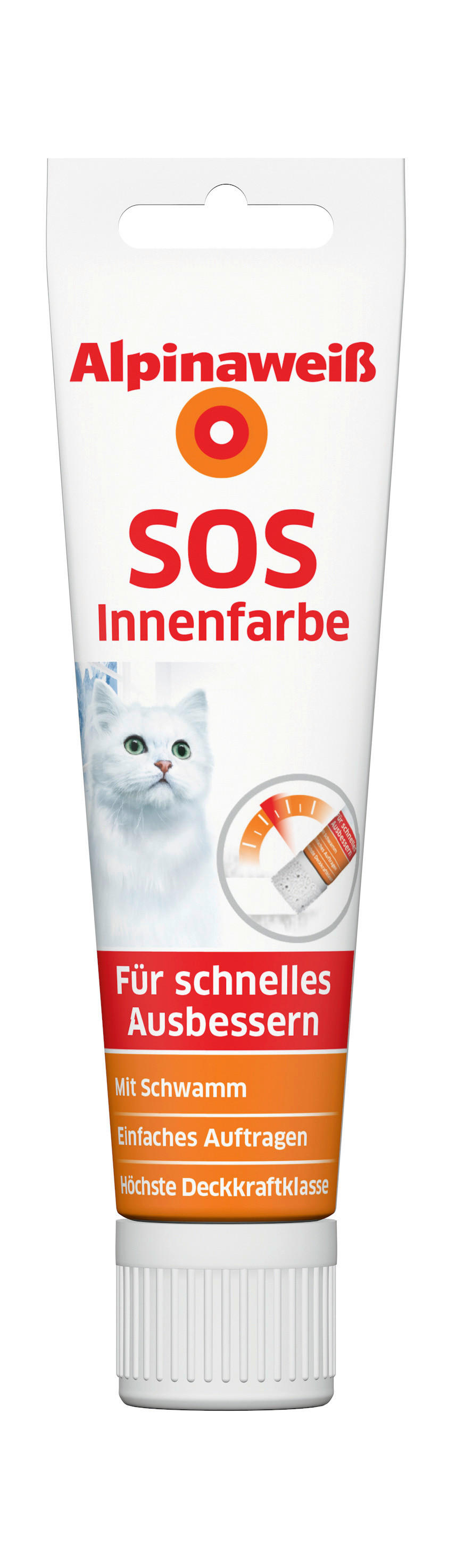 Alpina Raumfarbe SOS Innenfarbe weiß ca. 0,1 l SOS Innenfarbe - weiß (100ml) - Alpina