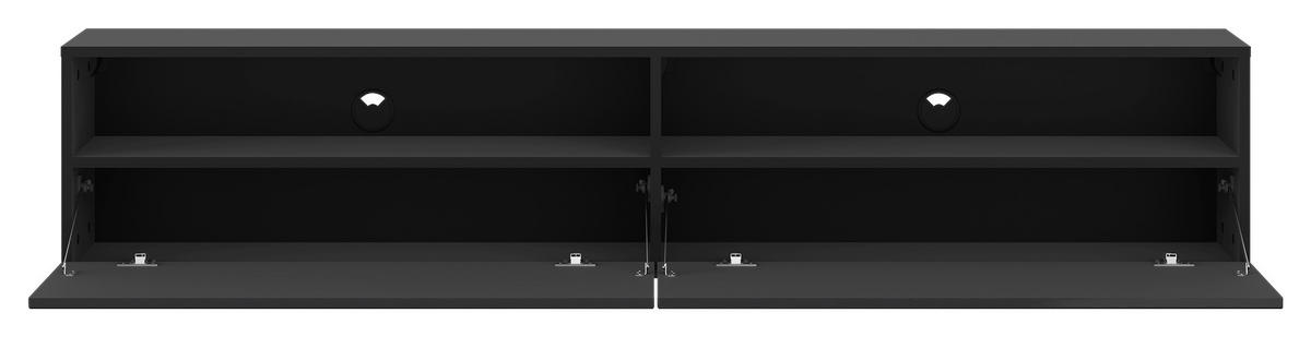 TV-Lowboard Otis schwarz Hochglanz B/H/T: ca. 180x37x32 cm Otis - schwarz (180,00/37,00/32,00cm)