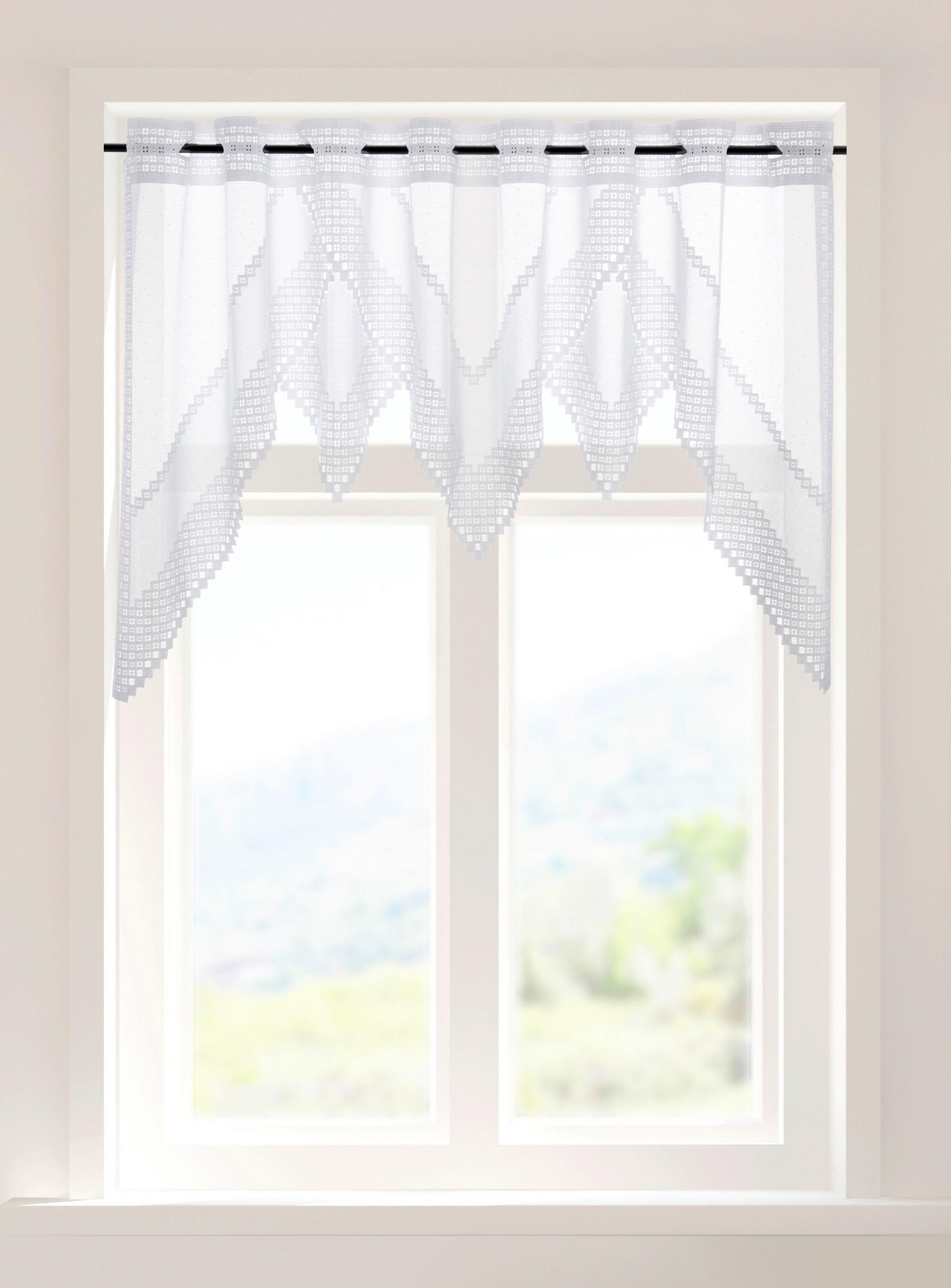 Scheibengardine Liebitz weiß B/L: ca. 140x60 cm Liebitz - weiß (140,00/60,00cm) - POCOline
