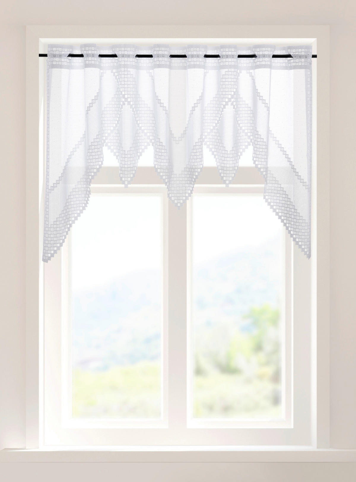 Scheibengardine Liebitz weiß B/L: ca. 140x60 cm Liebitz - weiß (140,00/60,00cm) - POCOline