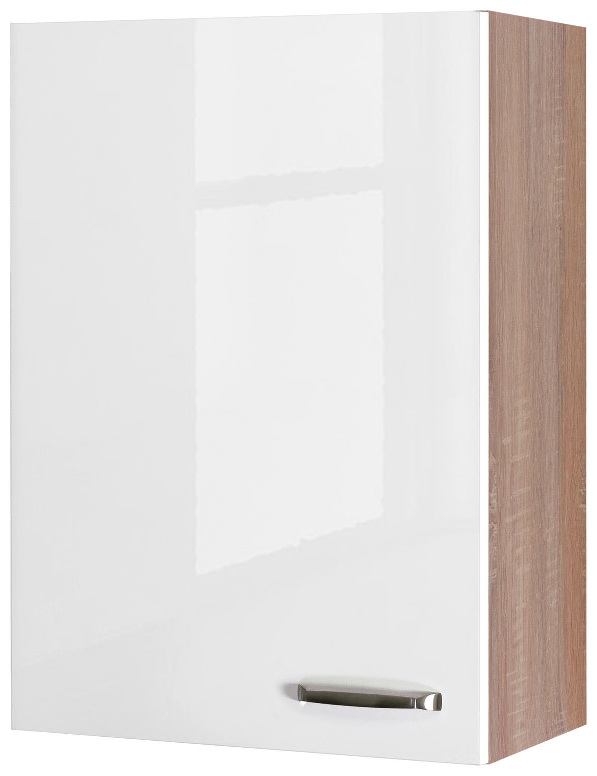 Hängeschrank Valero weiß Hochglanz B/H/T: ca. 60x89x32 cm Valero - Eiche/weiß (60,00/89,00/32,00cm) - Flex-Well