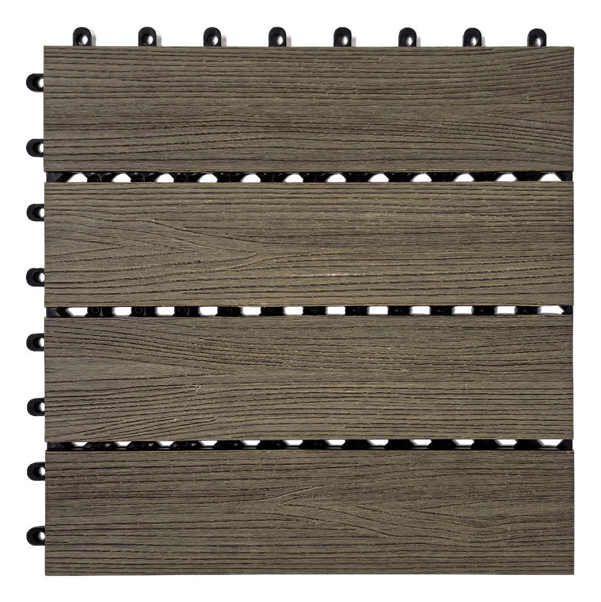 POCOline Terrassenfliese WPC, 6 Stück im Paket natur B/L: ca. 30x30 cm WPC, 6 Stück im Paket - natur (30,00/30,00cm) - POCOline