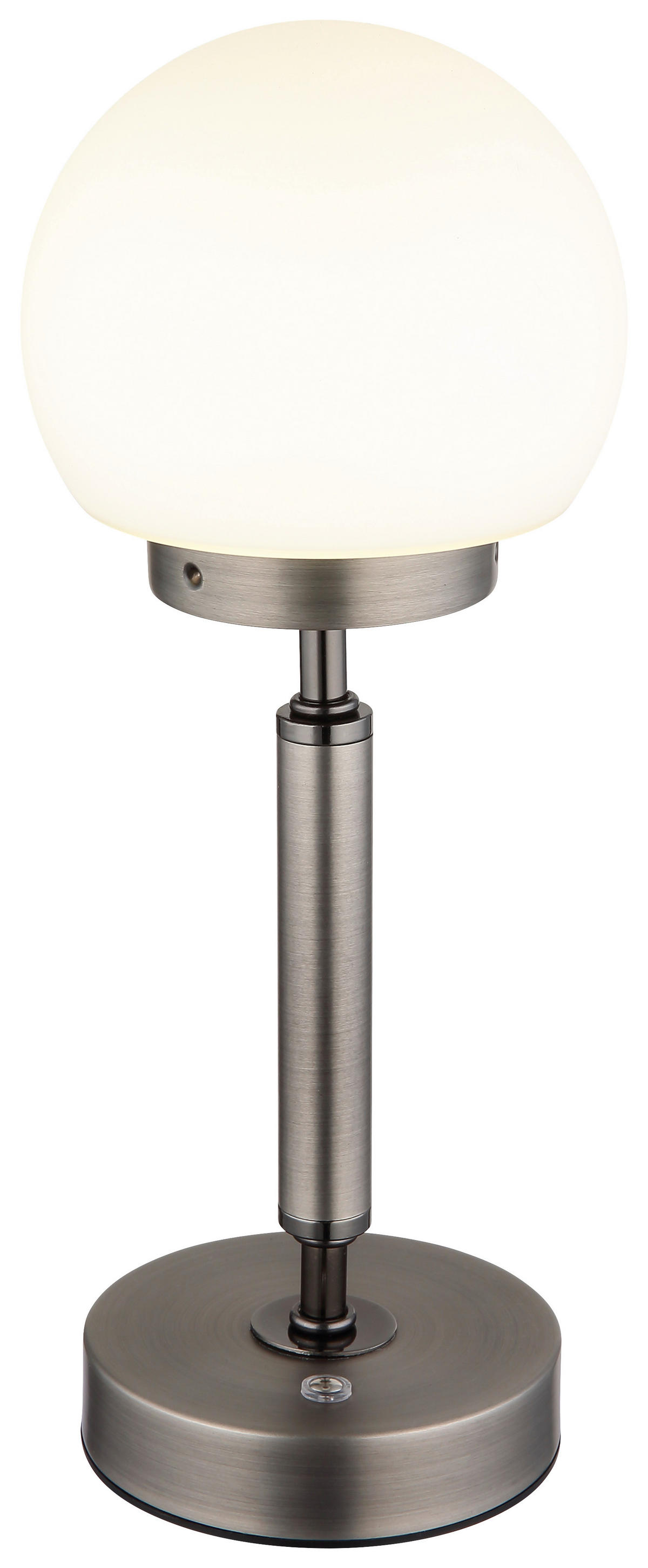 GLOBO LED-Tischleuchte Opal anthrazit Glas Metall Kunststoff H/D: ca. 28,5x11,5 cm 1 Brennstellen HAKU - Opal/anthrazit (11,50/28,50cm) - GLOBO
