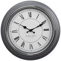 Mebus Wanduhr grau D: ca. 38 cm Wanduhr_Yella - grau (38,00cm) - Mebus