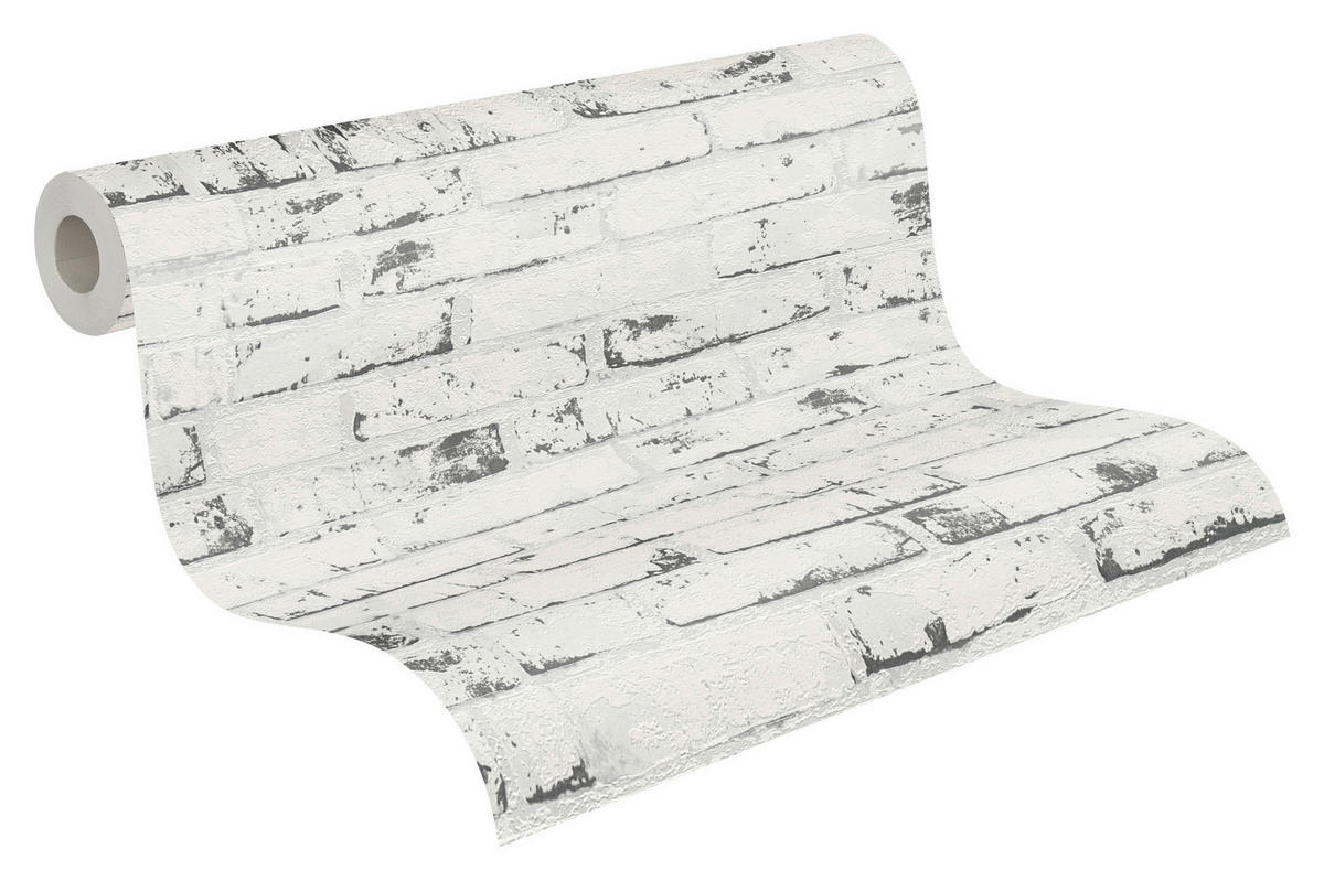 A.S.Creation Vliestapete Best of Wood`n Stone 2nd Edition Steine grau B/L: ca. 53x1005 cm Best of Wood`n Stone 2nd Edition - grau (53,00/1005,00cm) - A.S.Creation