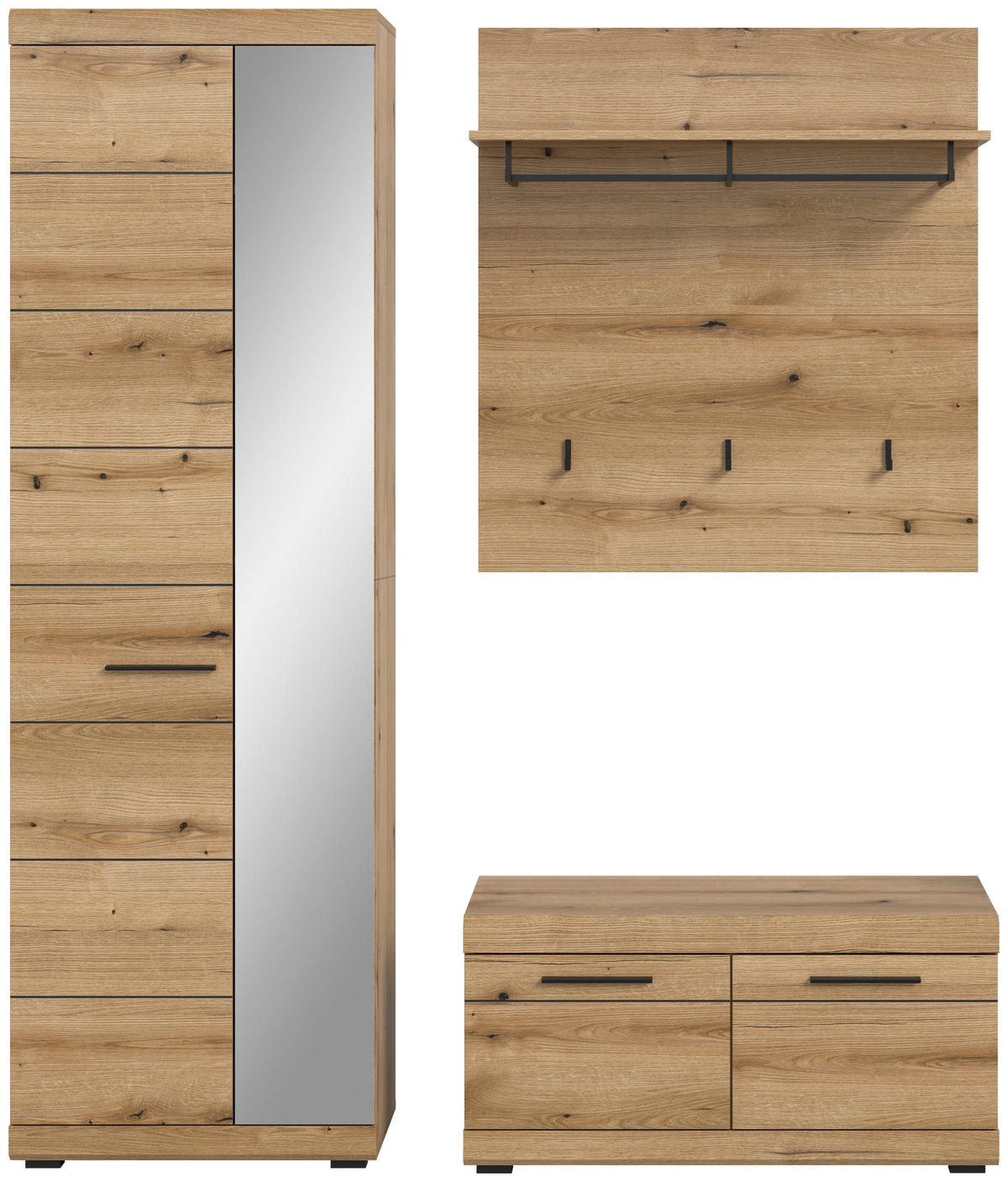 Garderobe SCOUT Evoke Oak Nachbildung B/H/T: ca. 167x197x40 cm SCOUT - (167,00/197,00/40,00cm) - xonox.home